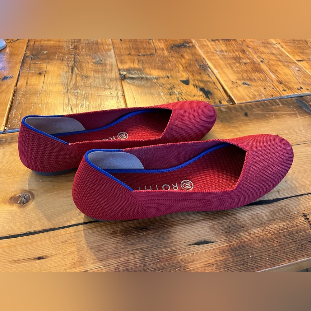 Rothy’s the flat size 8 1/2, red